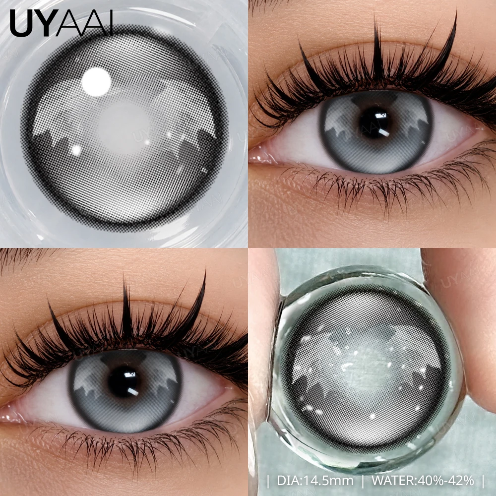 UYAAI 1 Paar Halloween-Kontaktlinsen für Augen, Cosplay-Linsen, Anime-Linsen, verrückte weiche Linsen, rote Kontaktlinsen für den jährlichen Gebrauch – Detail 6