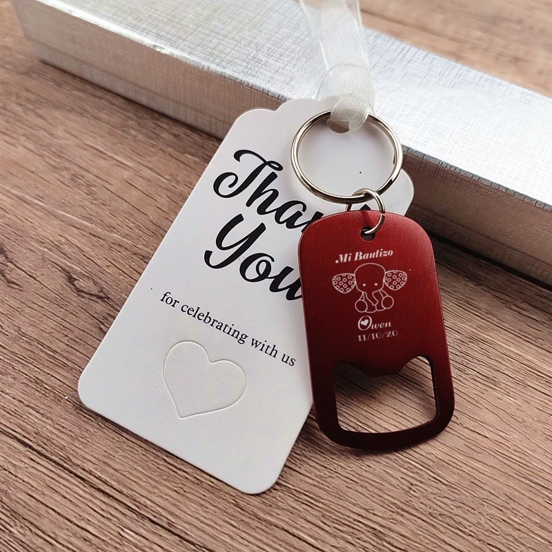 Personalized Keychain Wedding Gifts For Guest Bottle Opener for Party Favors Gift Baptism Birthday brewery Custom Souvenir