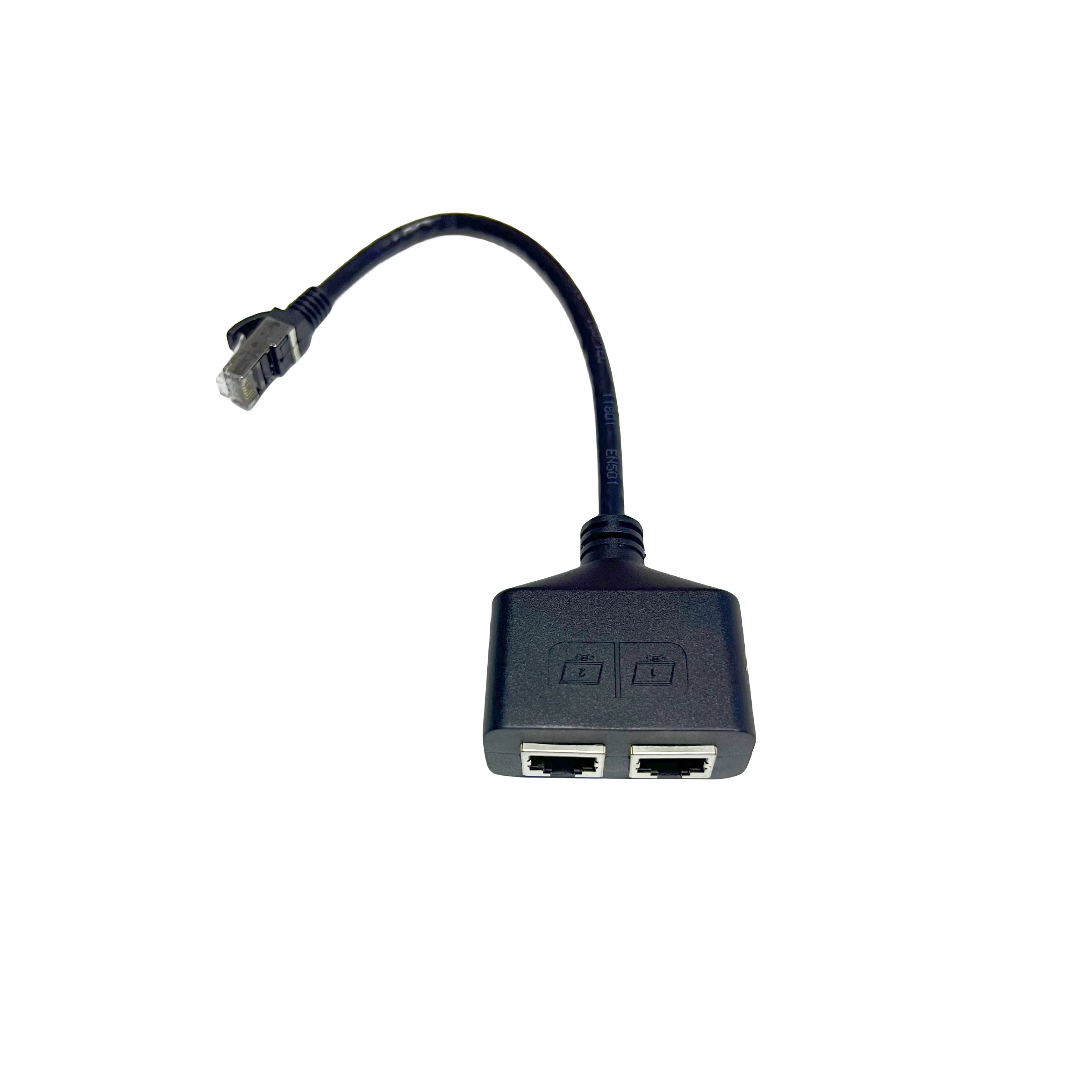 0.25m CAT5 RJ45 Network Cable Two Bus Port Plug in Convenient One Minute Two Wire for Networking