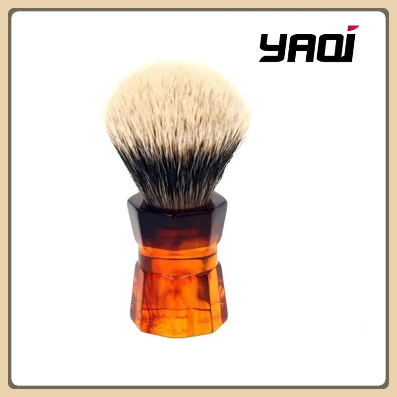 2026-new-yaqi-26mm-moka-express-two-band-badger-hair-shaving-brush-premium-men-beard-wet-shaving-grooming-tool