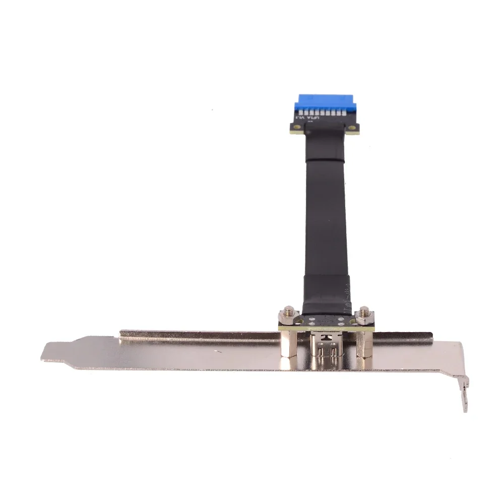 USB 3.0 Type-C To 19Pin/20Pin Extension Adapter Cable Female To Built-in PCI Bezel for A4 ITX Motherboard A4 Chassis 3A
