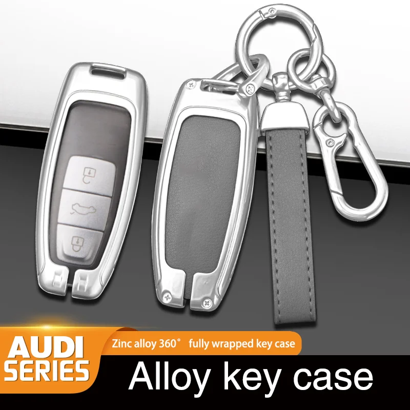 

car key Cover Pack case is suitable for Audi 2022-24 Q 4e-tron Key Case Cover Shell Bag Keychain Protector interior accessories