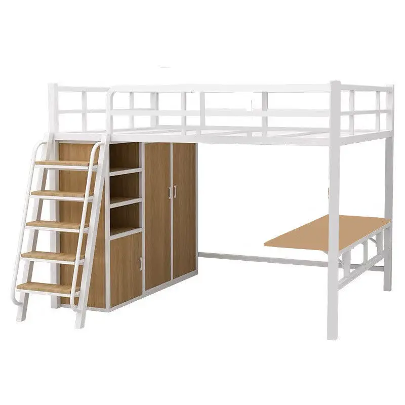 

Кровать-чердак для небольшой квартиры, приподнятая кровать, настольная кровать, многофункциональный шкаф, утолщенный железный каркас