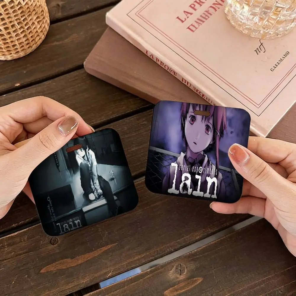 

Новые аниме-брелоки-держатели для карт Serial Experiments Lain, женские мультяшные бейджи-держатели, шейные ремешки для студенческих удостоверений