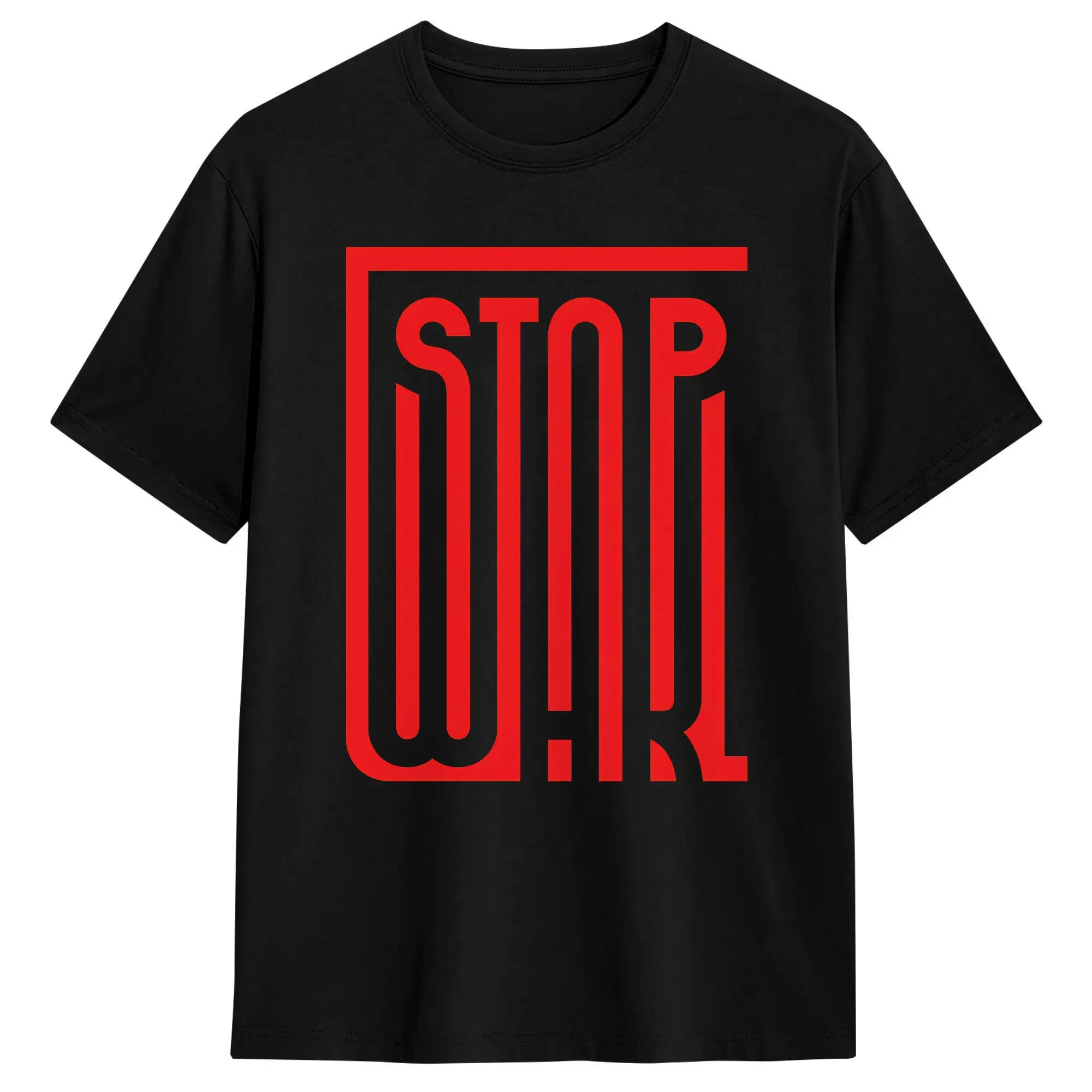 Men Stop Wars T-Shirts  Cotton Tees Summer Awesome Short Sleeves T-Shirt O Neck Hippie Design Tshirt