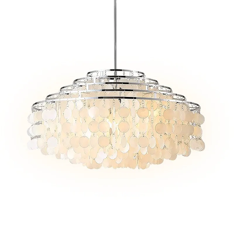 Creative high-end light luxury romantic warmth erpV chandelier personalized shell