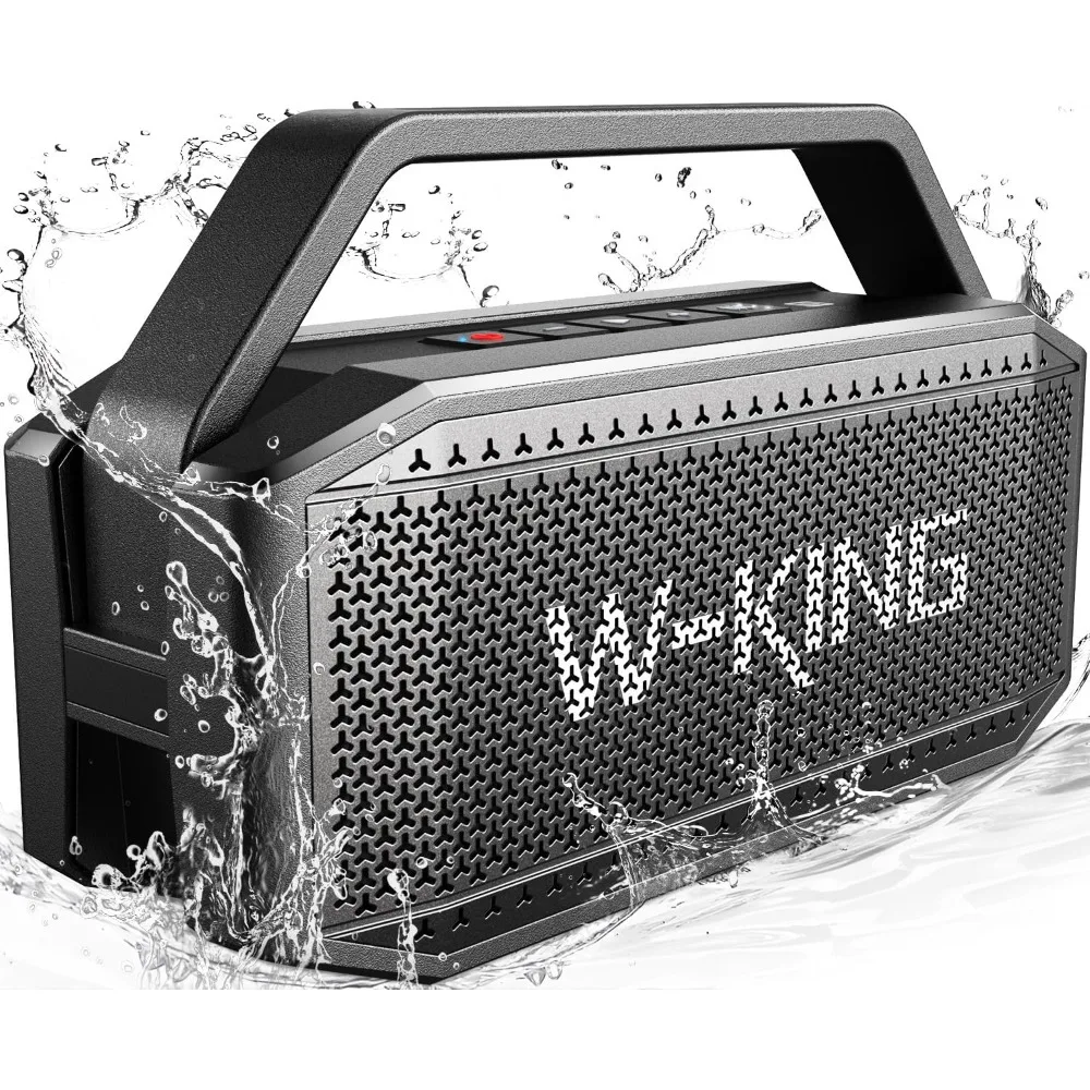 

W-KING Portable Speakers Bluetooth Wireless Loud, 100W Max Waterproof Outdoor Bluetooth Speaker Big Party Large Boombox Subwoofe