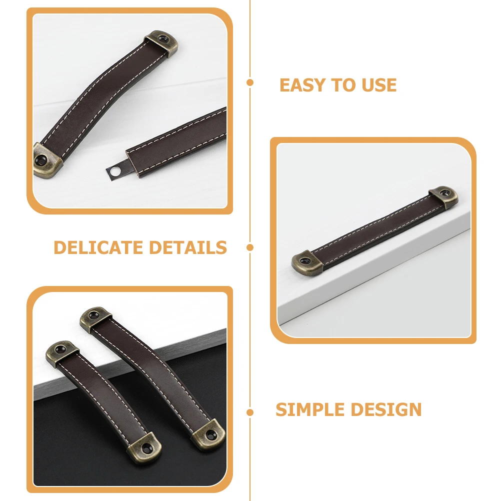 

6pcs Pulls Cabinet Door Handles Wardrobe Dresser Synthetic Pulls For Cabinets And Drawers Hardware 128mm