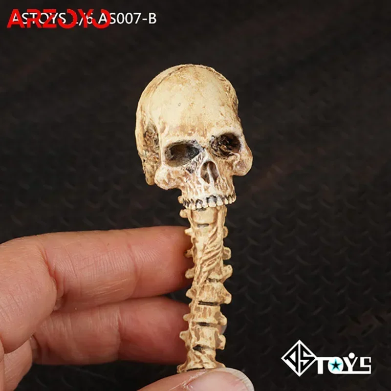 1/6 scale red/clay skull sculpting model accessories props fit 12 