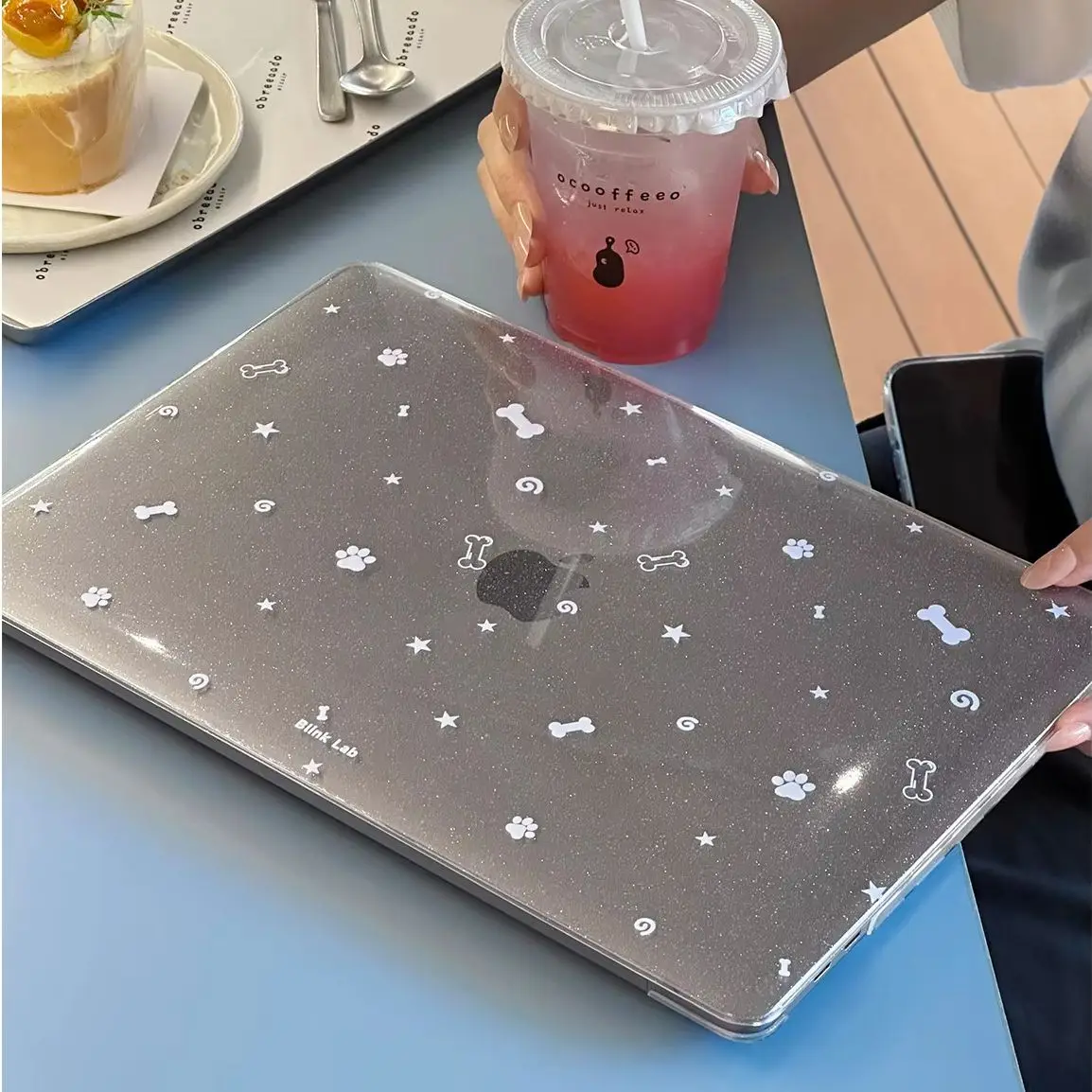 Footprint Stars New Laptop Case For Macbook 13Neo A3404 Air 13.6 M4 M3 M2 A2681 A3113 A3240 Air13.3 15 Protective Cover