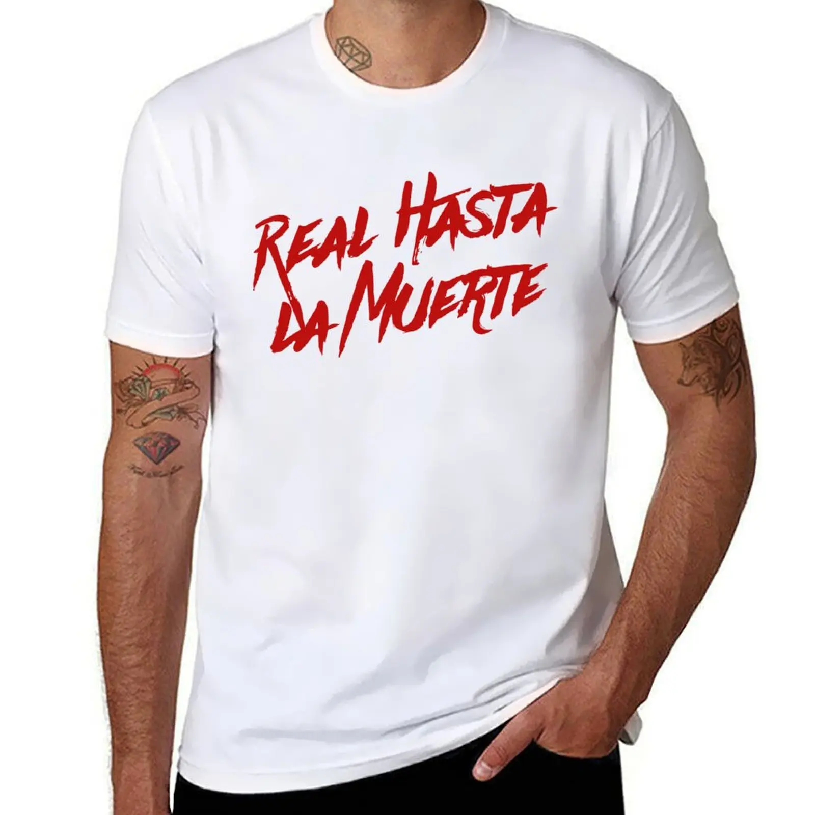 

Anuel AA Real Hasta La Muerte T-Shirt man t shirt designer t shirts for man cotton funny man graphic t shirt T-shirt