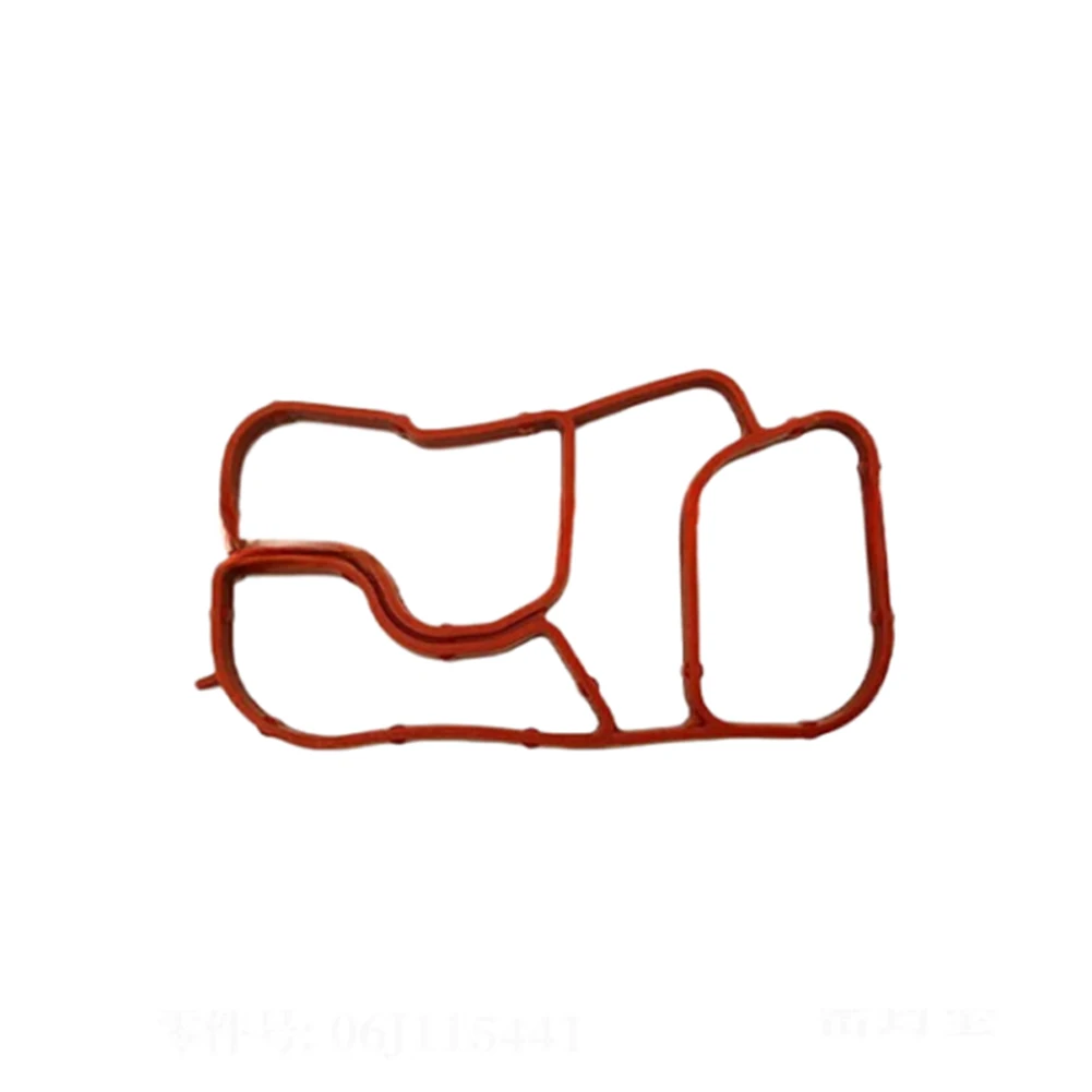 For Engine Maintenance Red Engine Oil Cooler Gasket Cooling System Components Cooler Repair Kit Easy Installation