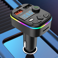 FM Transmitter Bluetooth-Compatible 5.3 Support TF Card U Disk Cell Phone Charger Hands-Free MP3 Player Radio Car FM Transmitter