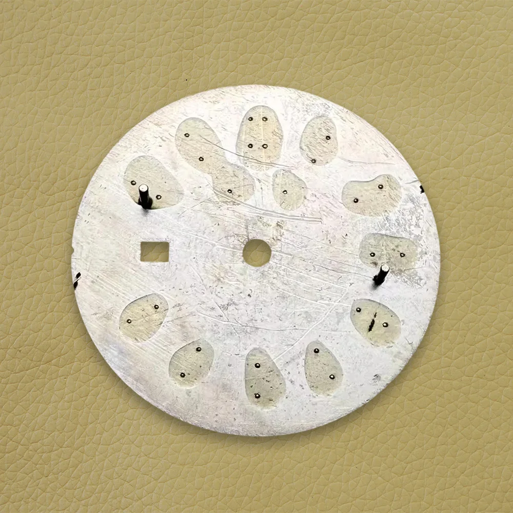 24.5mm S Logo Sunray Dial Fit NH05 Japan Movement Green Luminous High Quality Watch Modification Accessories