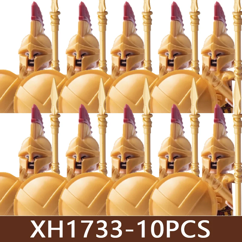 Mittelalterliche Militärfiguren Römischer Soldat Bausteine Burg Ritter Kreuzfahrer Kommandant Wikinger Ägyptischer Krieger Bausteine Spielzeug Geschenke