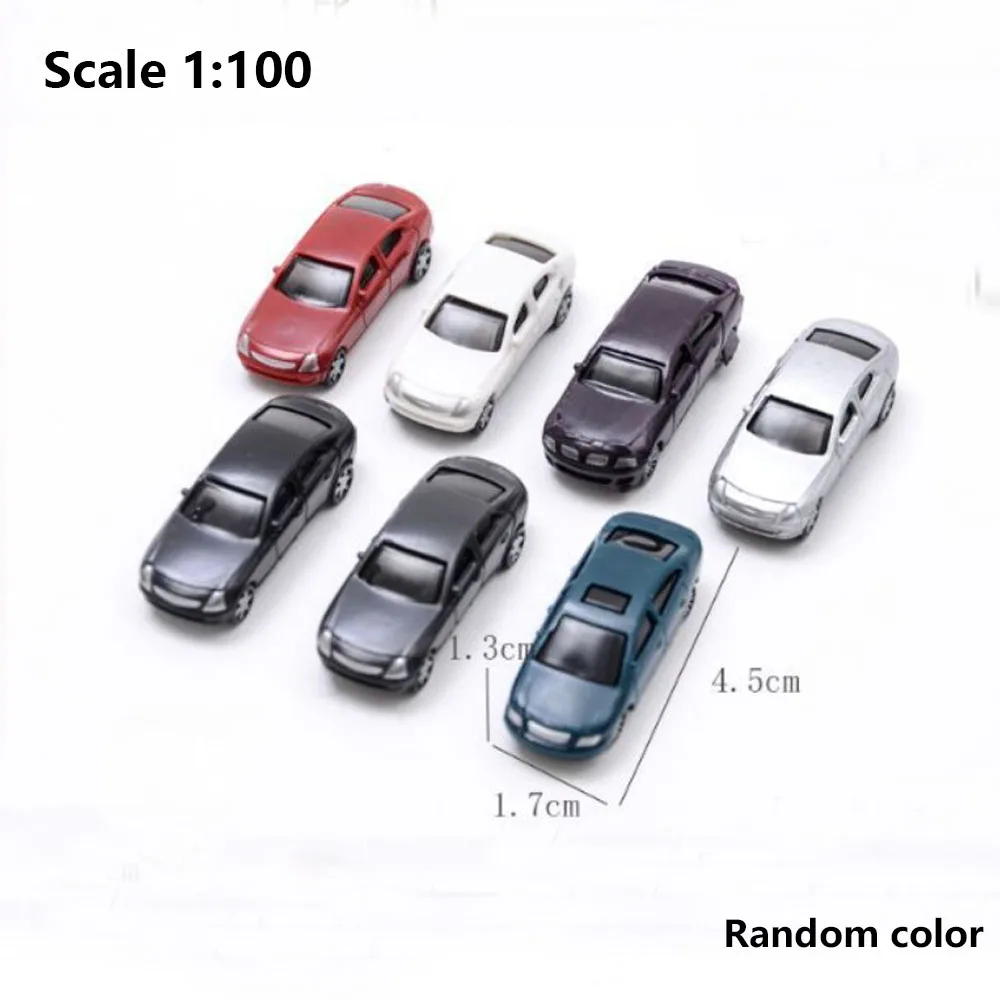 Maßstab 1:100 1:150 1:200 Miniaturauto Modell ABS Fahrzeug Spielzeug zum Bauen Sandtisch Szene Materialien Diorama Kits 30 Stück – Detail 4