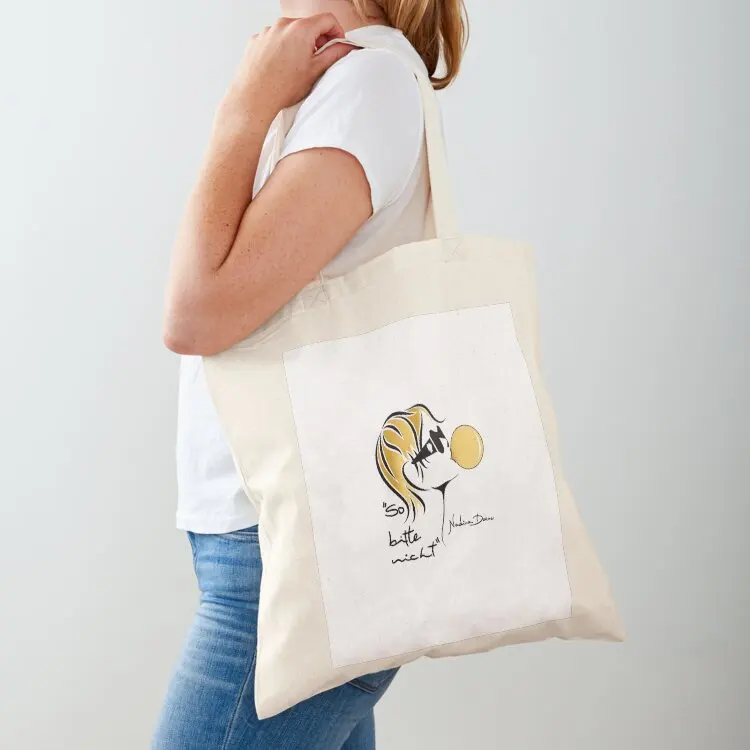 

Nadine Dorau _ Please don't-01 WHITE SERIES Tote Bag eco pack Women's shopper Canvas bag for women Canvas stote bag