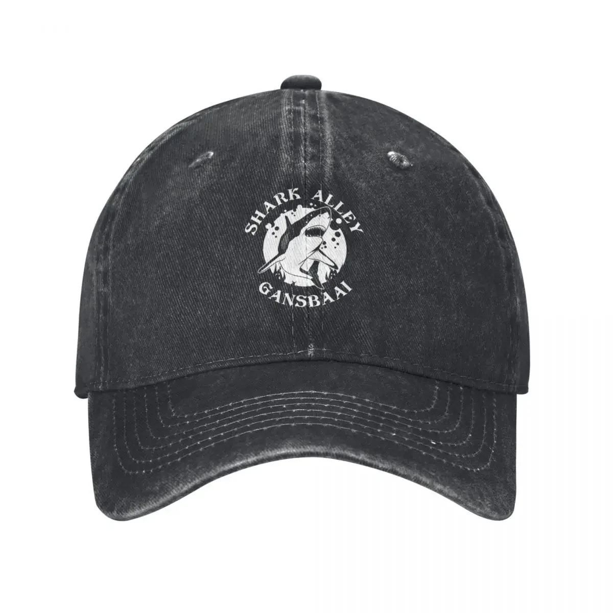 Shark Alley - Gansbaii South Africa Great White Shark Diving Baseball Cap Bobble Hat Golf Wear Women's Beach Outlet Men's