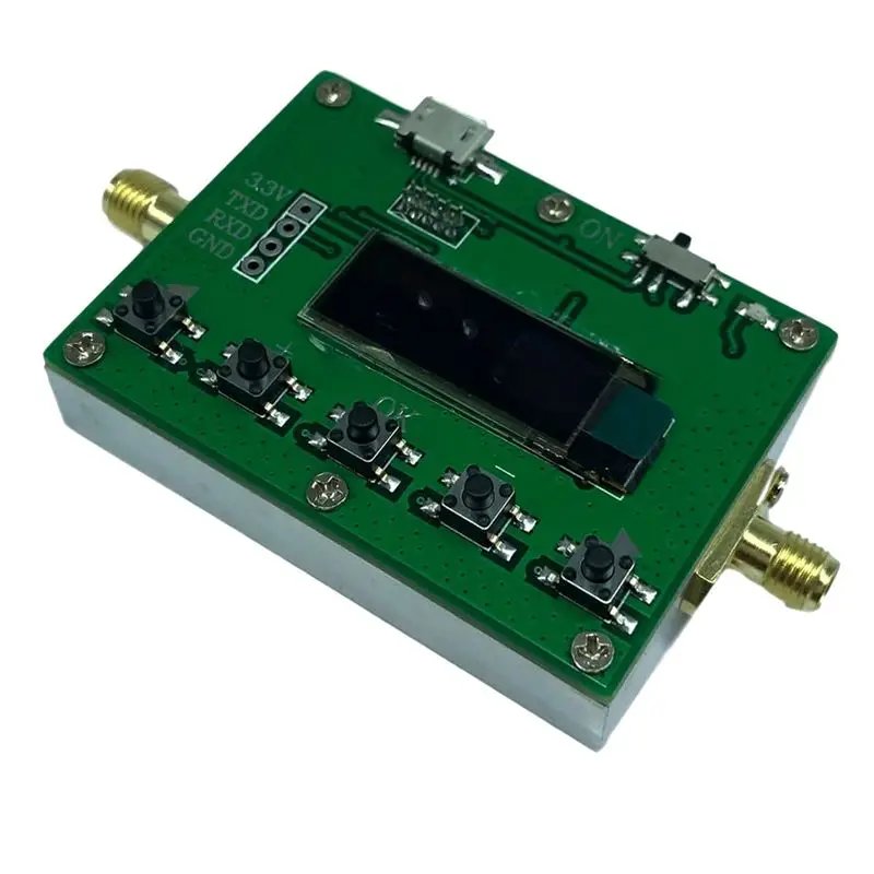 ABKS-6G Digital Program-Controlled Attenuator Digital Program-Controlled Attenuator 30DB Step 0.25DB OLED Display CNC Shell