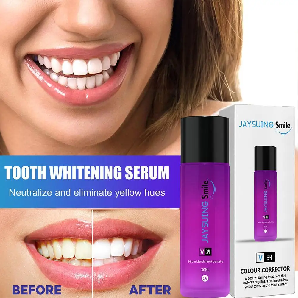 Tanden Bleken Serum Tand Essence Poeder Whitening Care Remove Rook Hygiëne Tanden Orale Reiniging Tool Plak Vlekken Tand H4f9