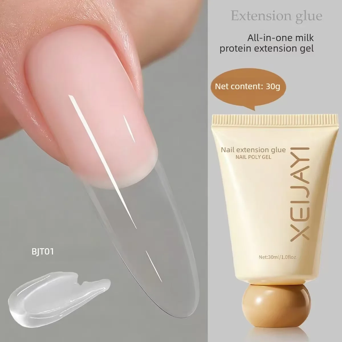 Nagelverlängerungs-Gel Gehärtetes Gel Ohne Blasen 15 Farben Poly-Gel Nagelkunst Aufbaugel für Verlängerungen 30ml Maniküre-Zubehör – Detail 2