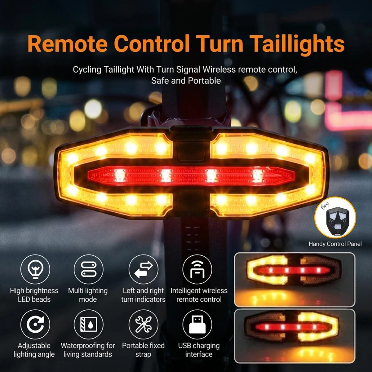 ضوء خلفي للدراجة مع إشارة انعط - مراجعة Cycling Gear Charging Station وسعره