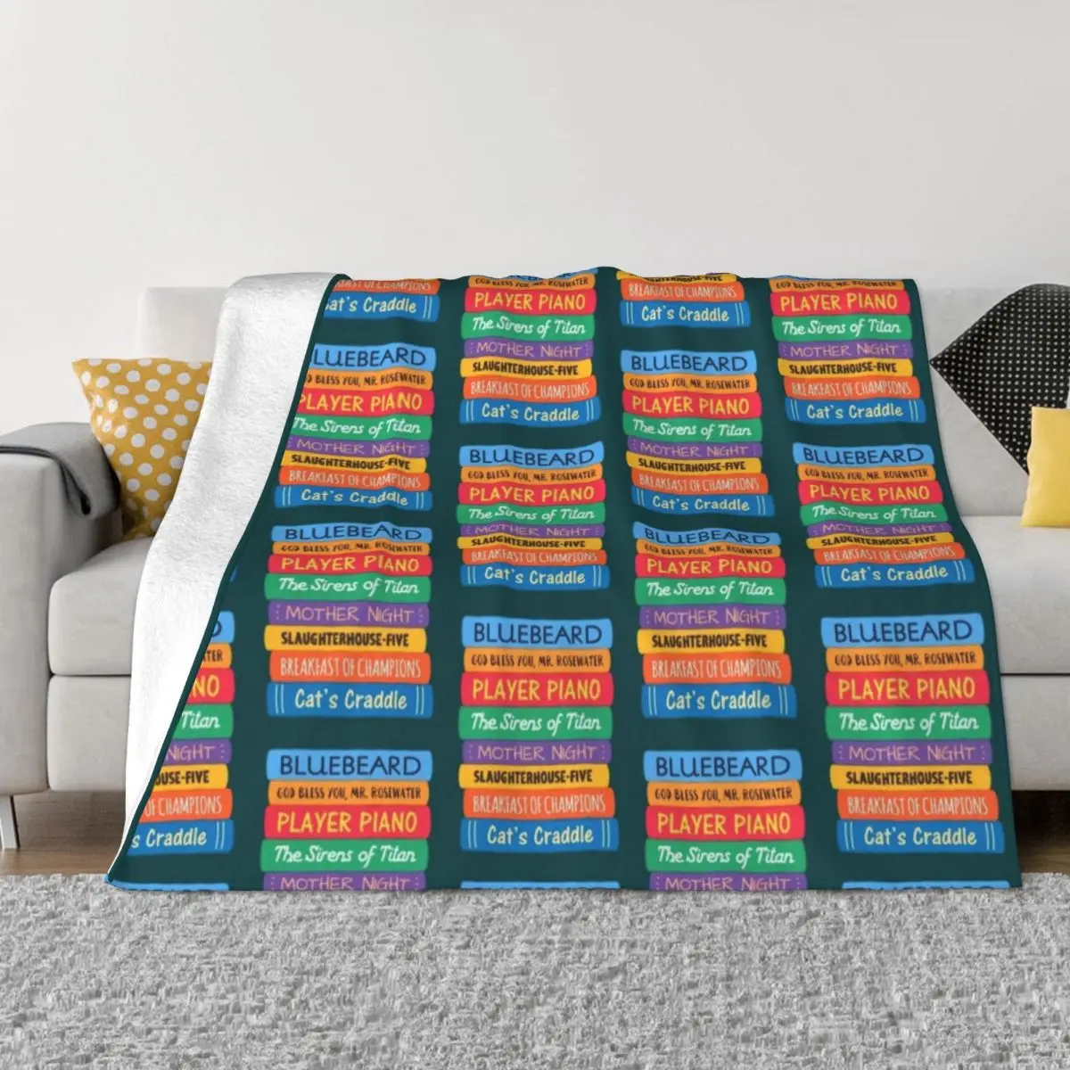 

Kurt Vonnegut Books Throw Blanket Designer Blankets Camping Fluffy Shaggy Blanket Large Blanket