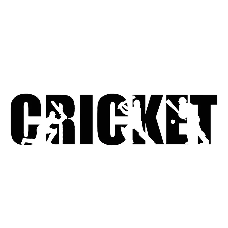 

Creative 18CM * 4.5CM Cricket Player Letter Sports Wonderful Vinyl Car Decal High Quality Car Decoration Personality Decal