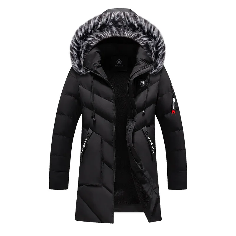 

Men's Mid-Length Cotton Jaet Large Size Cold Resistance New Sle Polyester Fiber Inner Material Busin Casual Sle