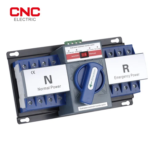 Imagen 2 del producto CNC YCQ3B-63 2P/4P 63A 50/60Hz ATS interruptor de transferencia automática de doble potencia AC230V/400V interruptores selectores eléctricos