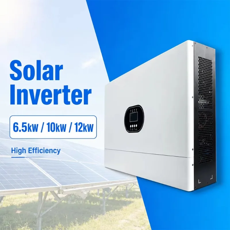 Factory 6.5KW 10KW 12KW Off Grid Hybrid Inverter Dual AC Output For Lithium Battery Solar Power System