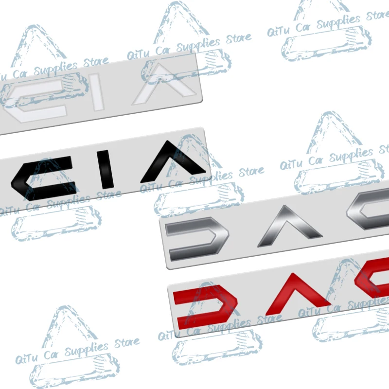 Estilo de coche de Metal para Stepway Sandero Duster Dokker Spring Jogger Bigster Logo emblema de guardabarros de coche insignia de maletero trasero pegatinas de decoración