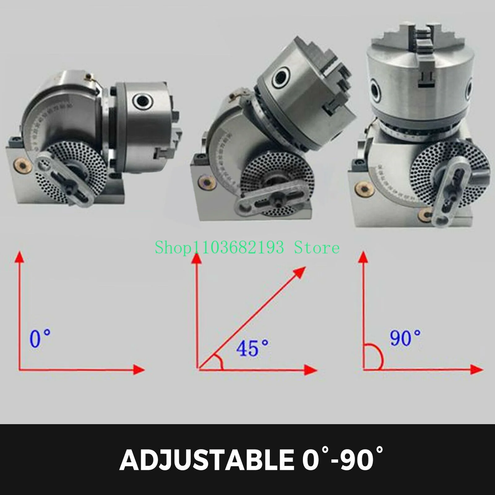 Bs0/1 Type Half Universal Indexing Head 100/125/160/4/5/6/8 Inch Drilling and Milling Machine Manual Manipulator Dividing Head