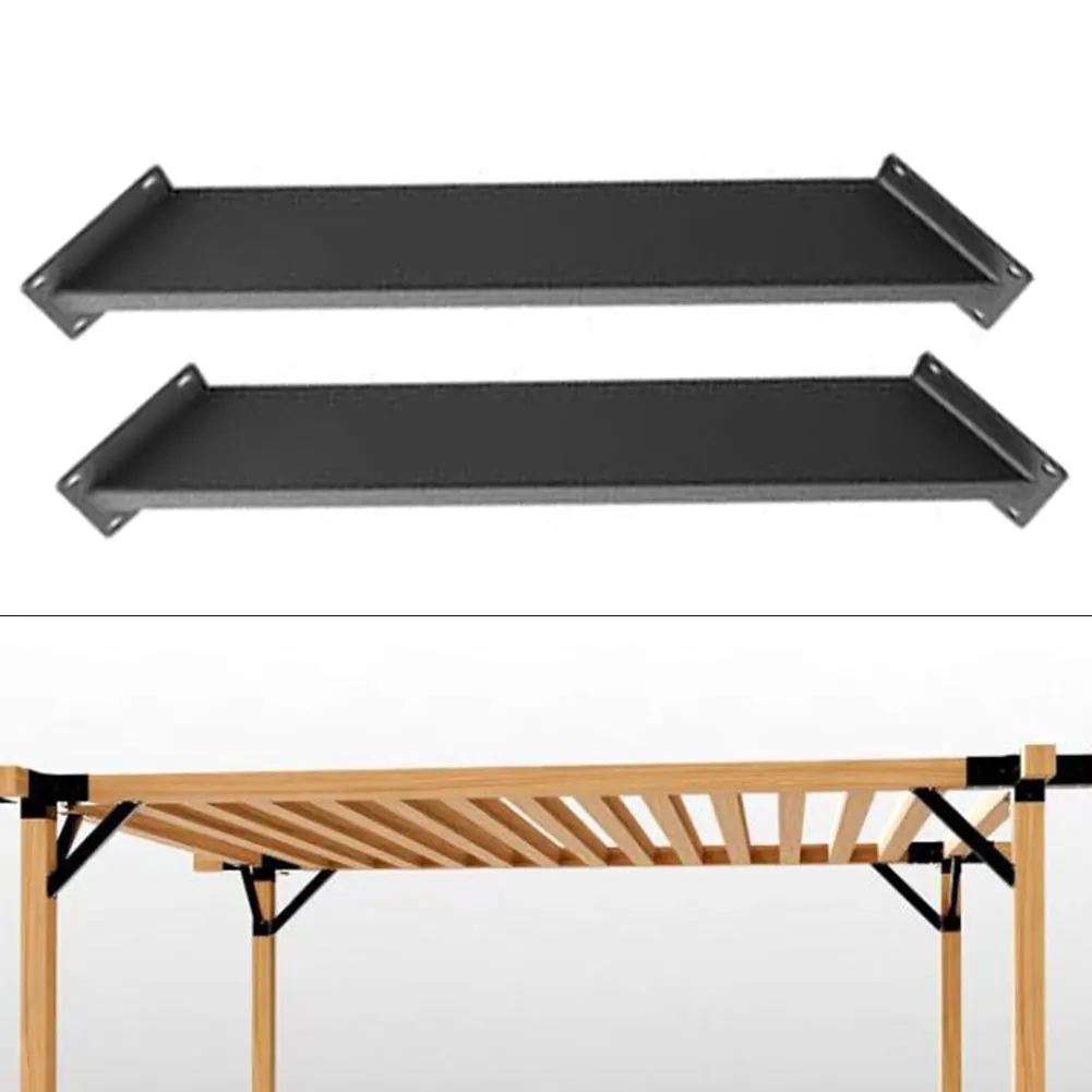 2Pcs 45 Degree Angle Support Brackets for Stable and Connection of Outdoor Wood Structures Including Gazebos and Decks