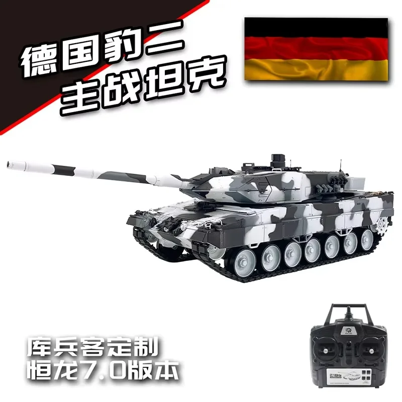 1:16 Rc Tank German Leopard 2a6 Heavy Remote Control Tank Simulation Leopard 3889 Model Smoke Large Combat Vehicle Toy Gifts