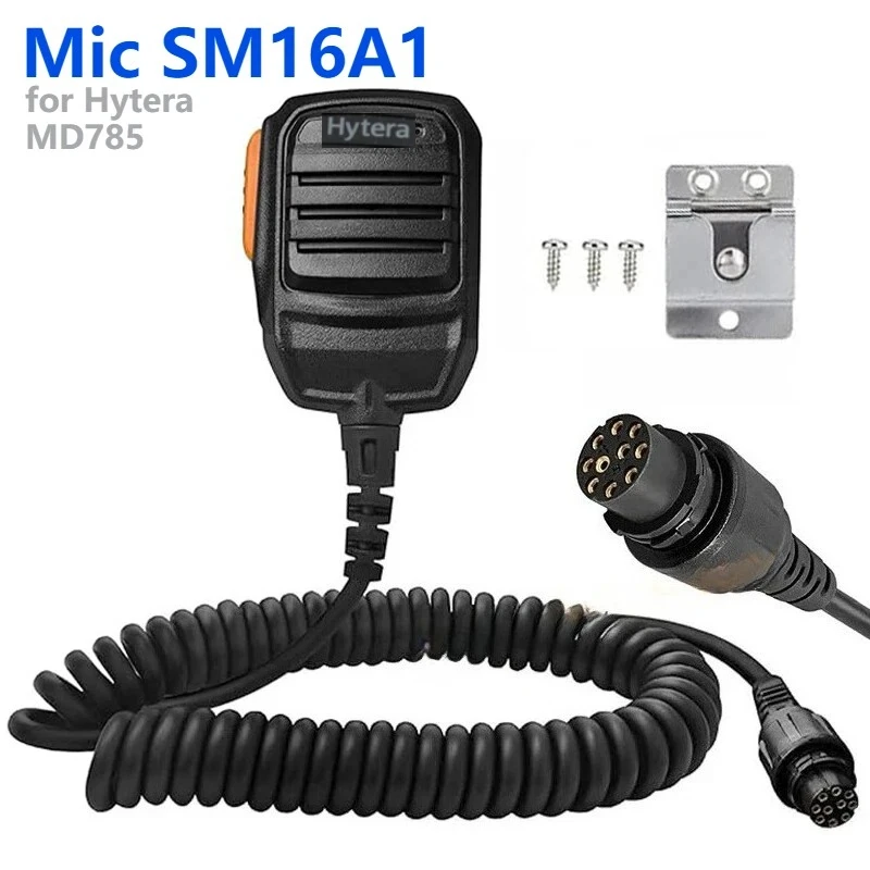SM16A1 10 PIN Car Radio Speaker Microphone for Hytera HYT Walkie Talkie MD780 RD620 RD960 RD980 MT680 Two Way Radio Accessories