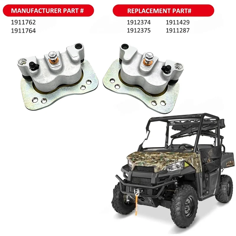 

1Pair Motorcycle Rear Brake Caliper 1911765 1911764 For Polaris RZR-4-900 Ranger Crew 570/700/800-6X6/900/1000 MVRS 700