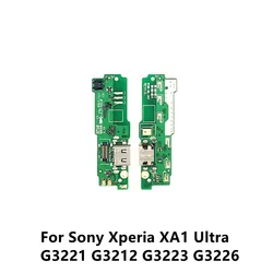 USB Lade Mic Mikrofon Port bord Dock Connector ladegerät Flex Kabel Für Sony Xperia XA1 Ultra G3221 G3212 G3223 G3226