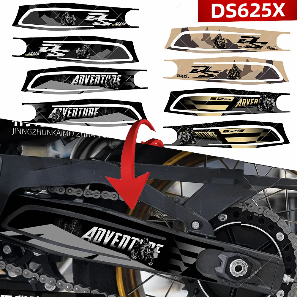 For Voge DSX 625 SwingArm Sticker Motorcycle Accesories Loncin Swing Arm Protector Decal Escape Vinilo 625DSX DS625X DS625X 2025