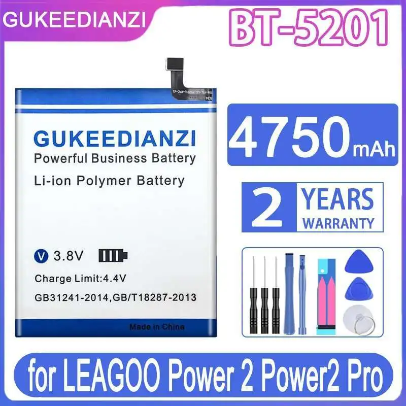 

4750Mah High Capacity For Leagoo Power 2 Pro Power2 BT-5201 Mobile Phone Battery