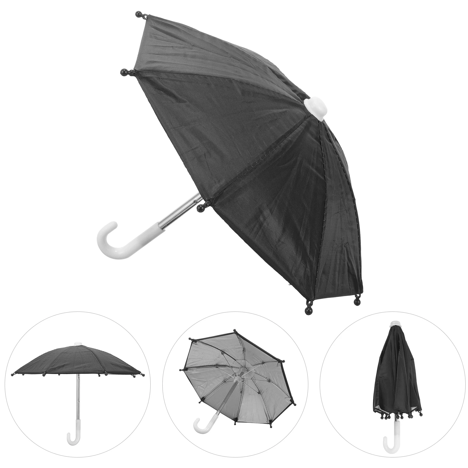 

1PC Green Thick Cycling Phone Umbrella Waterproof Mini Sunshade Handle Bike Riding Cell Outdoor Use Universal Holder