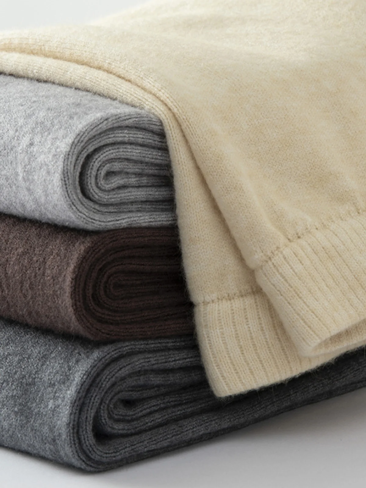 

Теплые вязаные шерстяные брюки с высокой талией, облегающие однотонные брюки, удобные эластичные шерстяные брюки для женщин