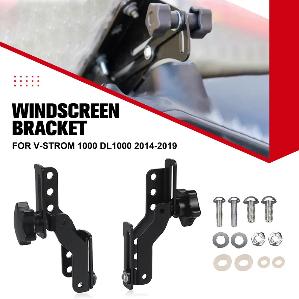 

Для SUZUKI V-STROM 1000 DL1000 2014-2015-2016-2017-2018-2019 лобовое стекло мотоцикла, расширенный кронштейн, аксессуары T5-5754, алюминий