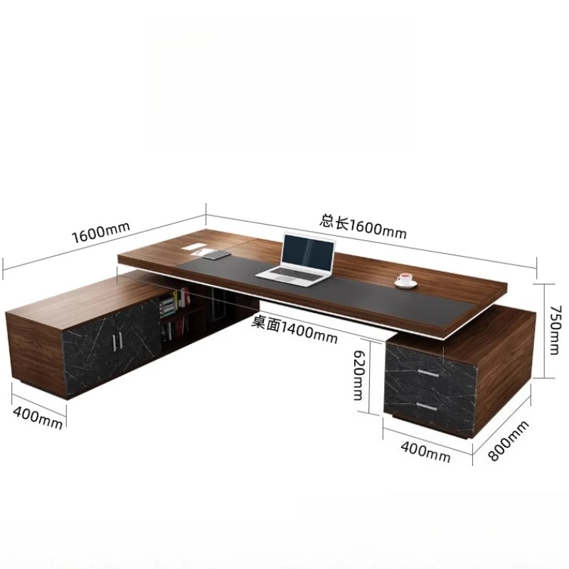 Table Cabinet European Customized Executive Office Desks Reception Reading Mesa Escritorio Office Furniture