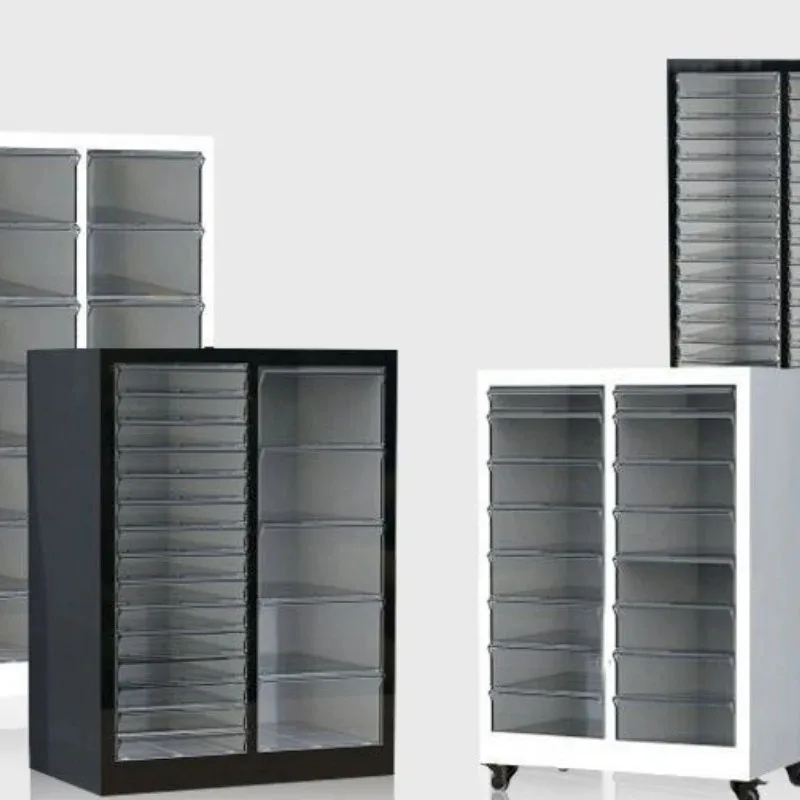 Multi-layer nail polish storage drawer, floor-standing efficient storage cabinet
