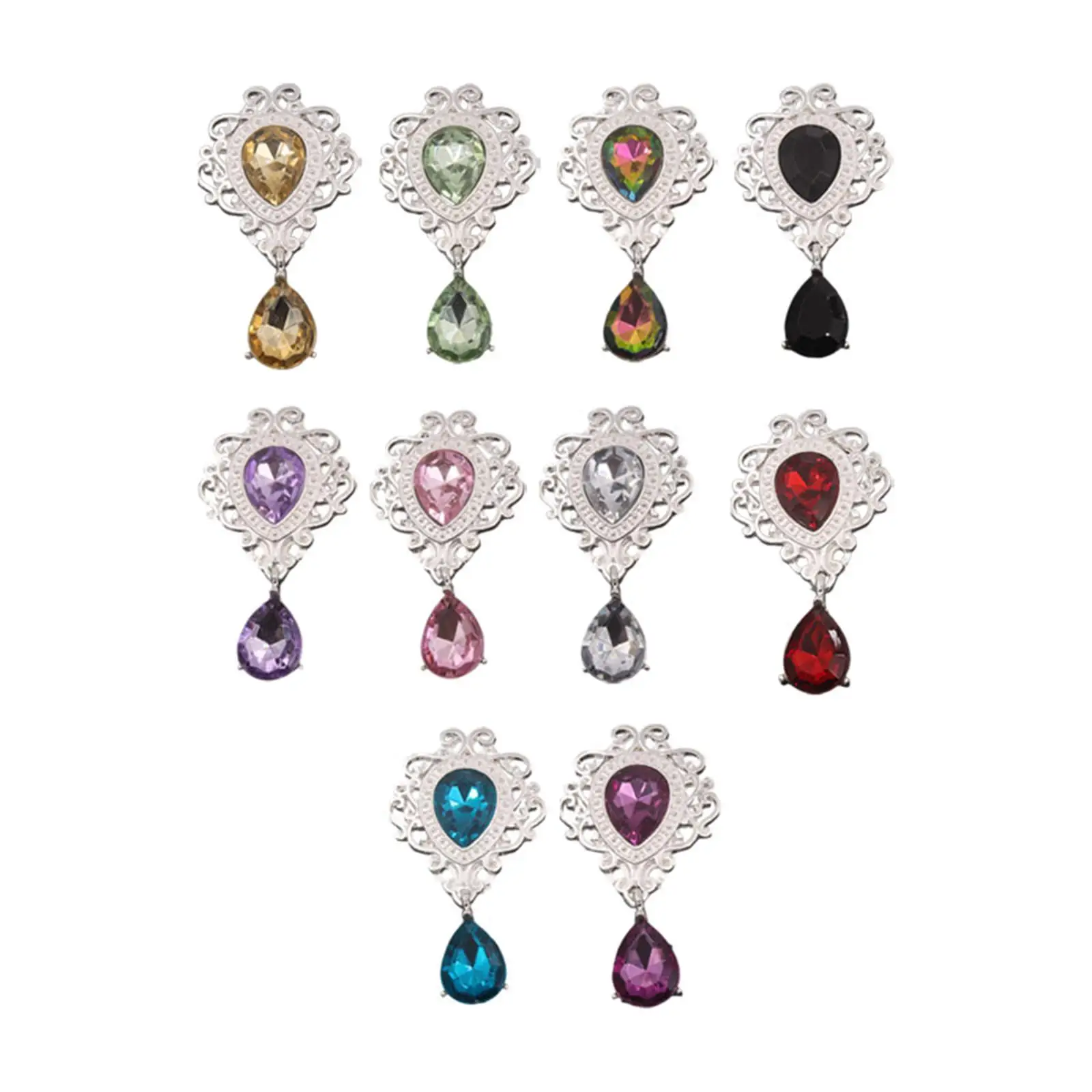 10 قطعة قلادة حجر الراين العثور على لوازم سبيكة لصنع المجوهرات بنفسك