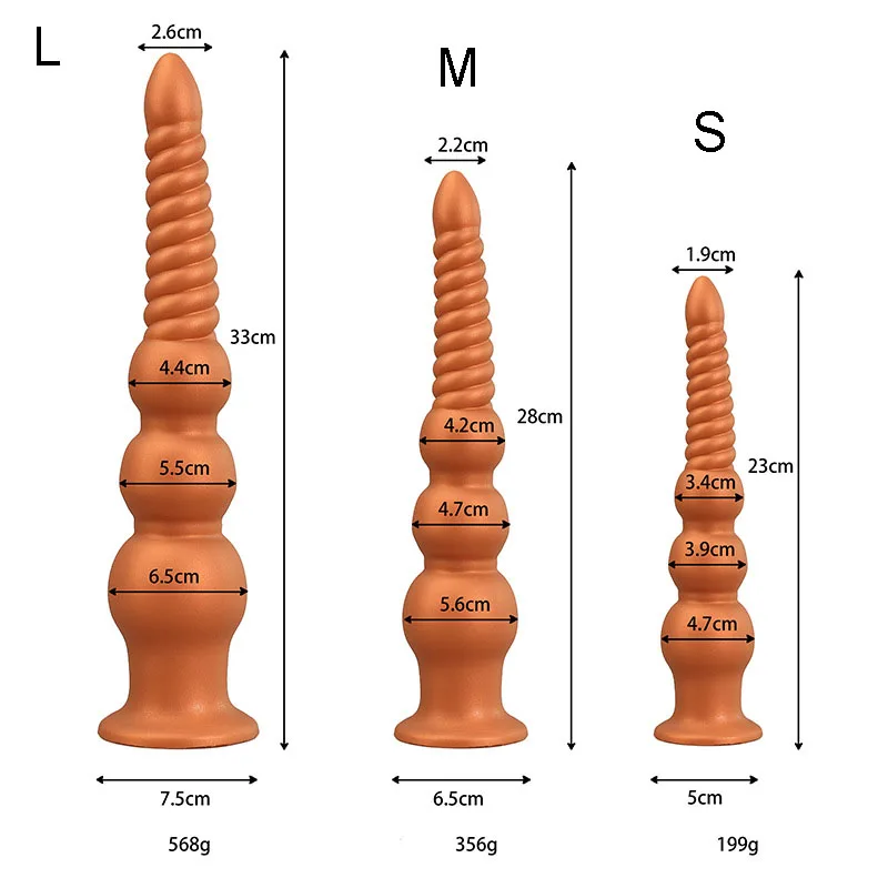 3 taglie a scelta Tappo anale in silicone Dildo anale Penetrazione Tappo anale Giocattoli sessuali per donne e uomini Massaggio prostatico Perline anali Negozio sexy_voghion.com