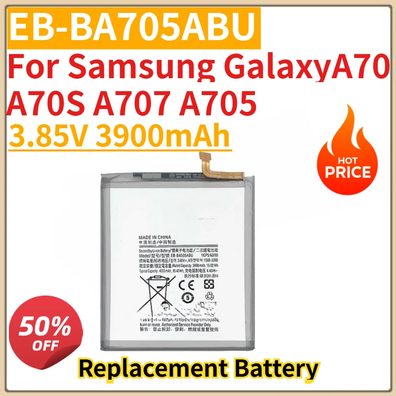 

High Quality New 3.85V 3900mAh EB-BA705ABU Mobile Phone Battery for Samsung GalaxyA70 A70S A707 A705