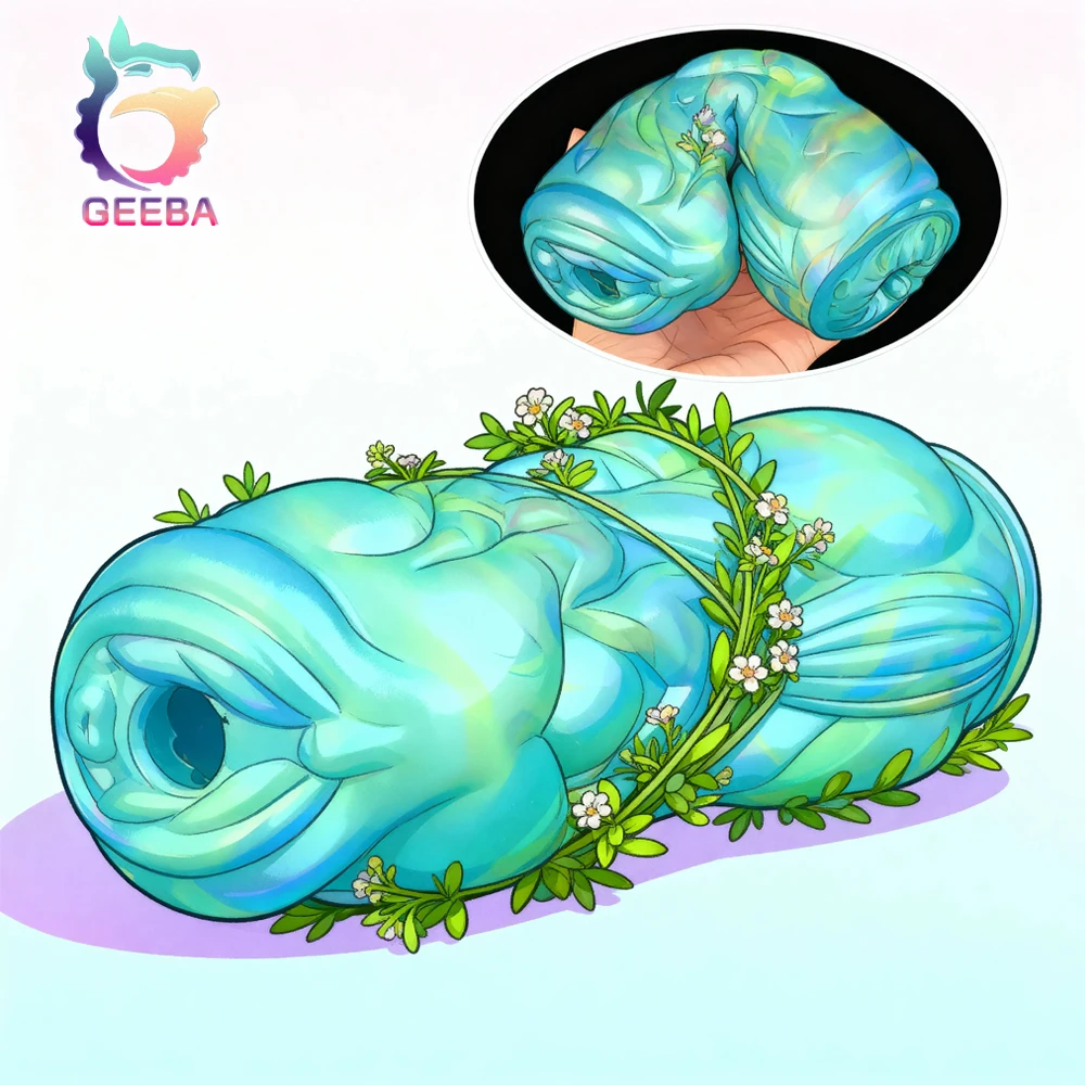 GEEBA 6173 Realistische Dier Kut Kunstkut Siliconen Mannelijke Penis Training Pocket Kut Speeltjes Voor Men18 + Volwassen Onahole