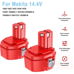 14.4V 3.5Ah NI-MH Replacement Battery For Makita PA14 1422 1433 1420 192600-1 6281D 6280D 6337D Rechargeable Batterie